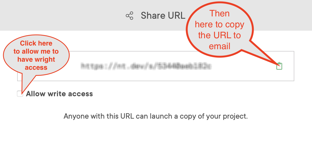 Then click on the copy icon
